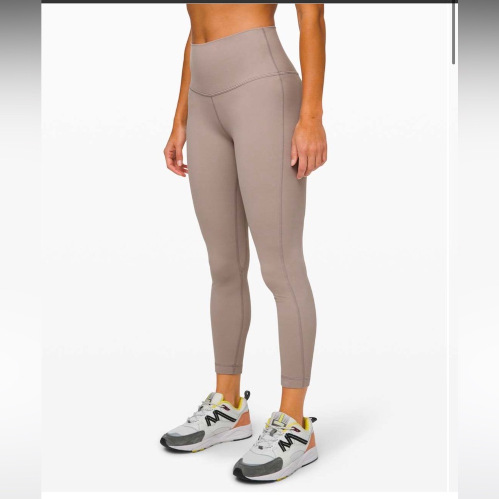 Lululemon Dark Chrome High Rise Align Pant II 25" 2 Nulu leggings mauve